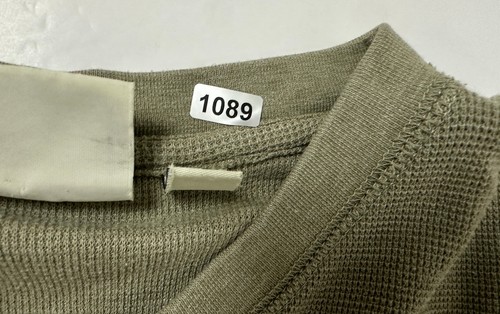 Camisa De Colección Años 90 Punto Gofre Hombres L Gran Tamaño Elástica Mínima Beige Corneta Niño - Imagen 12 de 12
