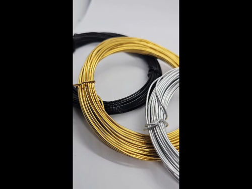 Alambre artesanal de aluminio flexible para joyería artesanal plata oro negro 0,8 mm 1 mm - Vídeo 1 de 1