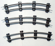 AMERICAN FLYER NEW OLD STOCK S GAUGE CURVE TRACK - 3 SECTIONS