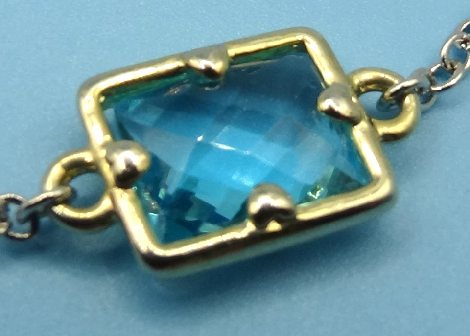 Collar Estación Largo 36" Elementos Cristal Swarovski Multicolor Tono Plata Foto 4 de 4