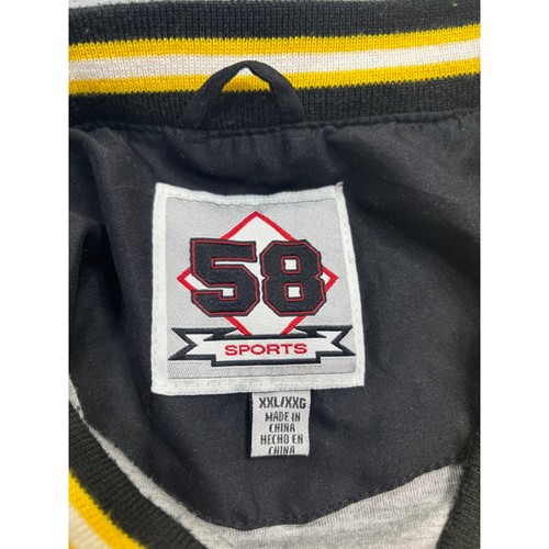 58 Sports Iowa Hawkeyes Pullover Jacket Men's XXL Black Gold Windbreaker College - Picture 9 of 9