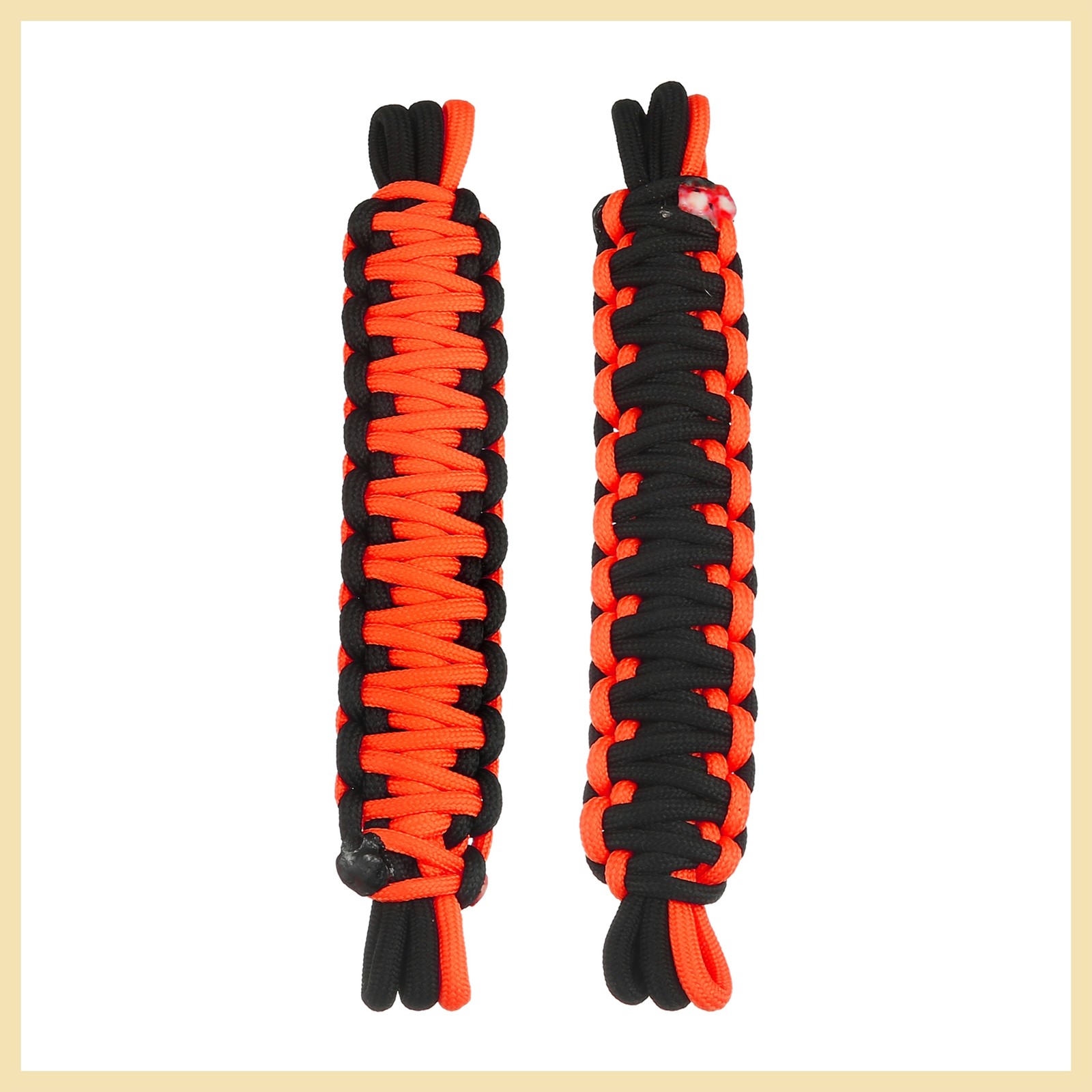 2pcs Nylon Door Limiting Check Strap for Wrangler TJ JL 87-21 Black &Orange