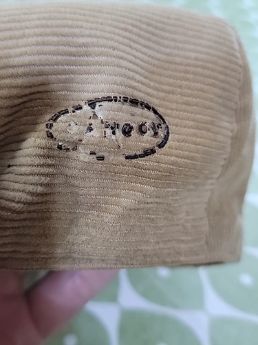 Vintage KANGOL flat Cord Cap Brown - Picture 8 of 12