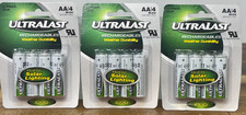 UltraLast Rechargeable ULN4AASL Battery - NiCd, 3 - 4 packs, NEW SEALED