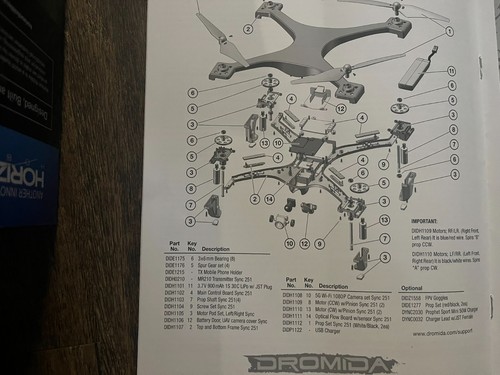 Dromida SYNC Camera Drone, Missing Remote Controller, Bind and Fly, Never Flown - Picture 9 of 9