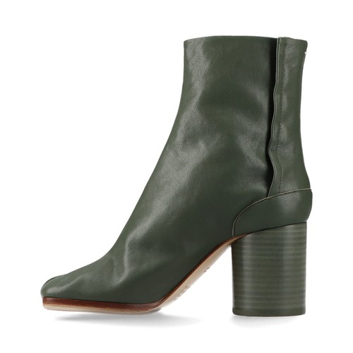 Stivali corti in pelle Maison Margiela TABI 35 donna verde 22 scatola c'è un negozio - Foto 4 di 11