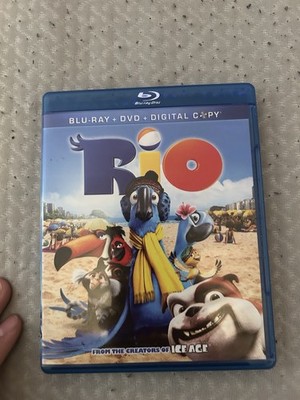 Rio Animated Movie Blu-ray DVD Digital Copy Combo Pack