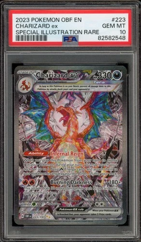 Pokemon Charizard ex Obsidian Flames Special Illustration Rare #223 PSA 10
