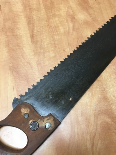 Vintage Henry Disston USA 36" One Man Crosscut Saw Lumberjack Logging - Picture 8 of 12
