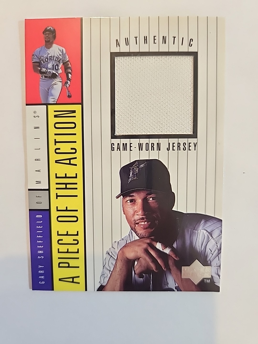 1997 Upper Deck Gary Sheffield Piece Of The Action Game Jersey