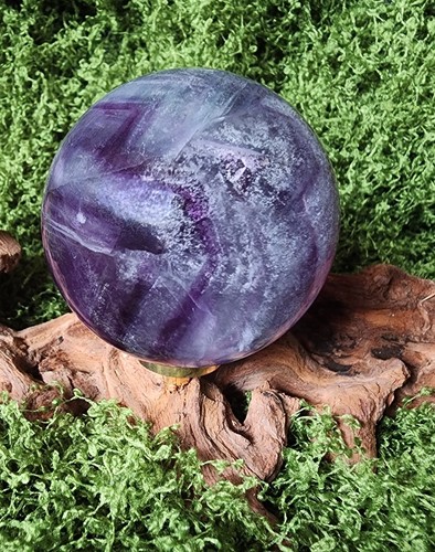 HQ Flourite Sphere With Mica