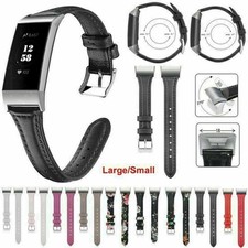 For Fitbit Charge 3 4 Leather Strap Wristband Watch Bands Bracelet Replacement 