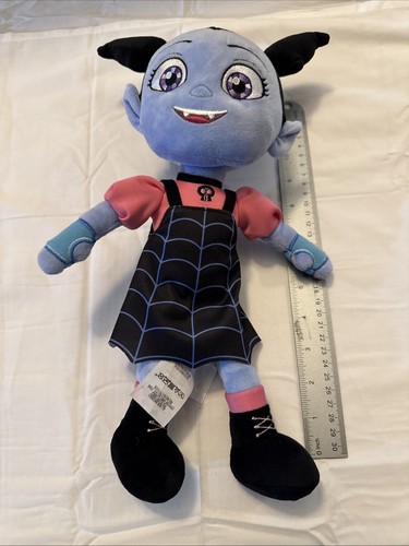 Disney Junior VAMPIRINA 14" Plush Doll Black Purple Pink Dress Embroidered Eyes