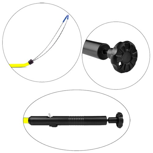 PVC "Gelbe Jacke" Karabiner Snare mit Edelstahl Kabel Lanyard - Bild 2 von 3