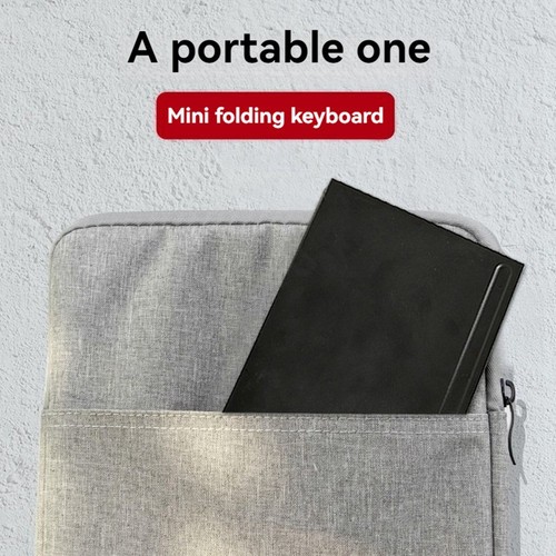 Foldable Bluetooth Keyboard Portable Folding Keyboard Suitable for6135 - Foto 5 di 6