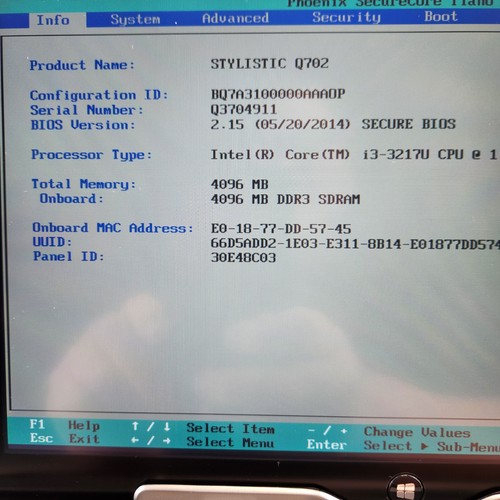Fujitsu Stylistic Q702 with base i3-3217U 1.80 GHz 120GB SSD 4GB RAM Windows 10 - Foto 13 di 16
