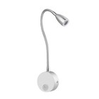 Flexible Gooseneck Led Bedside Reading Light Wall Lamp Warm White Aluminium