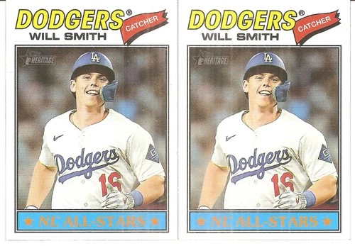 2 CARD 2026 TOPPS HERITAGE WILL SMITH BASEBALL CARD LOT #282