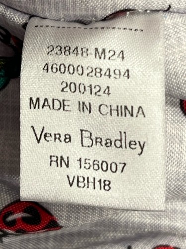 Bolso de Mano Vera Bradley Top con Cremallera Estampado de Prado Lavanda Estampado de Ladybug Bolsillos Interiores - Imagen 23 de 24