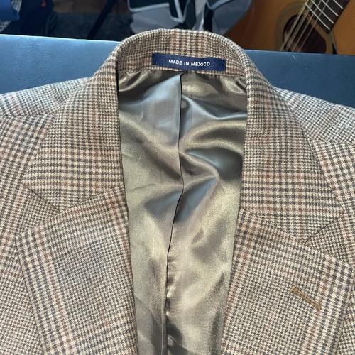 Blazer Paul Fredrick Multi Marrón Glen Check Lana Talla 52R EXCELENTE VENTA VENTA - Imagen 4 de 22