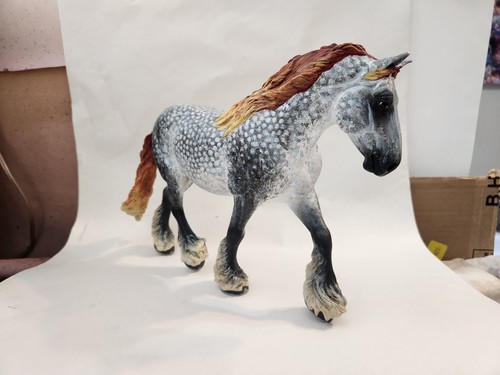 Breyer Custom Shire Shannondell to Mulberry Grey - Picture 4 of 11