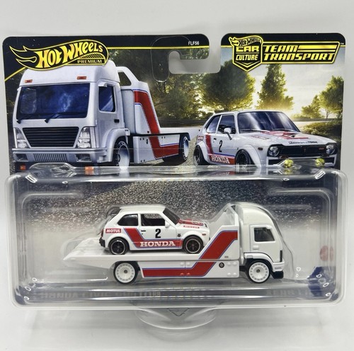 Hot Wheels Car Culture Team Transport ’73 Honda Civic & Aero Lift – New & Sealed