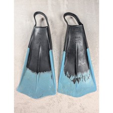 Vintage AMF Voit Duck Feet Swim Fins Custom Model Teal  Black Size MEDIUM