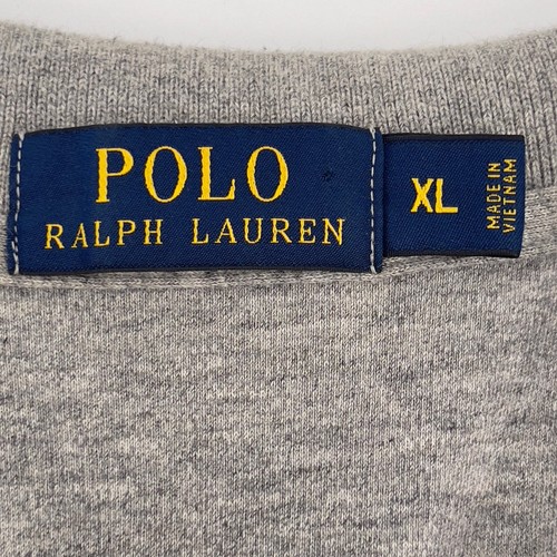 Polo Ralph Lauren Herren Poloshirt XL Grau Lila Logo Kurzarm Freizeit - Bild 4 von 6