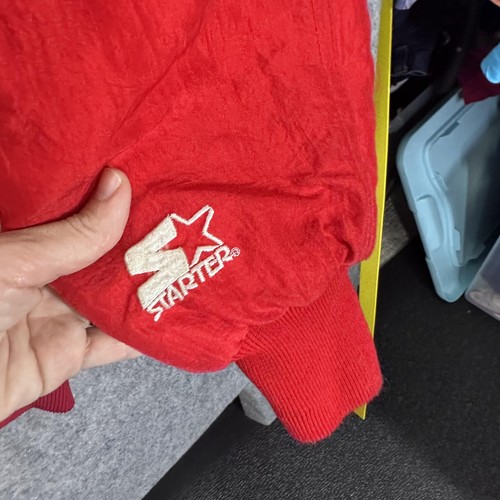 Chaqueta De Colección Kansas City Chiefs Para Hombres Roja NFL Fútbol Pro Line Starter Años 90 - Imagen 8 de 18