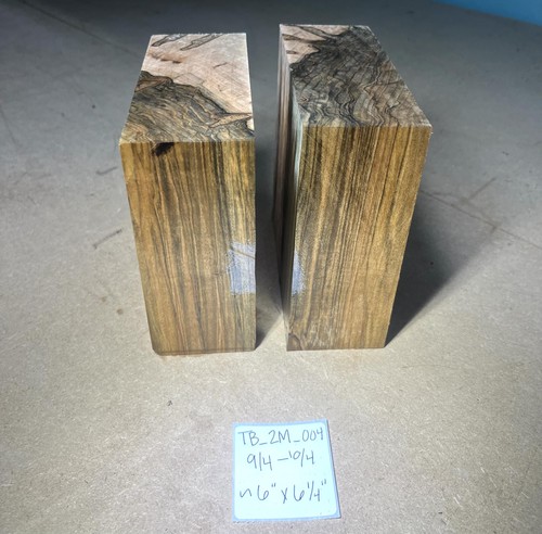 Ambrosia Maple Turning Blanks Set of Two | 6"x6"x2.25" | Ships FREE | TB_2M_004 - Picture 3 of 6