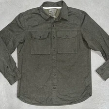 REI Cooperative Men's Wallace Lake Flannel LS Army Green Sz Medium
