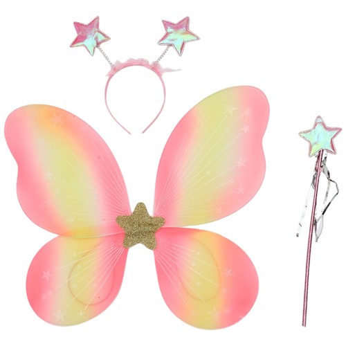 Fascia Elastica Fata Bambini Adulti Festa Ali Farfalla Fascia Stella - Foto 12 di 35