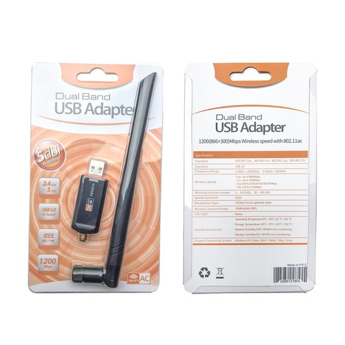 Externe Dualantenne Wd-4603Ac 1200M USB-Netzwerkkarte (Realtek 8812 Chip) KUI - Afbeelding 6 van 24