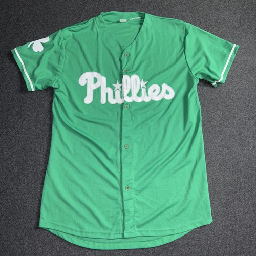 Philadelphia Phillies Trikot grün St. Patrick's Day Erwachsene Medium SELTEN NEU SGA