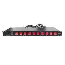 ProX X-PC10USB Power Center 10 Plug Rack Mountable Powr Strip USB Charging Ports