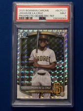 2025 Bowman Chrome - Prospects Jhoan De La Cruz #BCP-223 Geometric 138/499 PSA 9