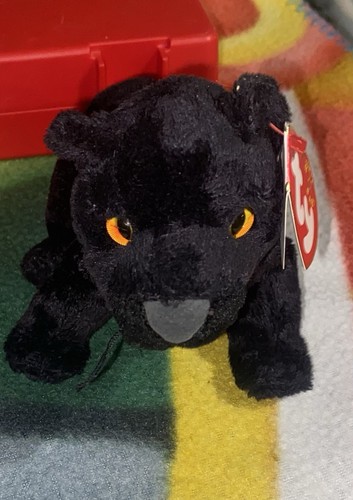 TY Beanie Baby - MIDNIGHT the Black Panther 5.5"...NEW with Mint Tags