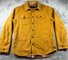 The Normal Brand Mustard Flannel Lined Shirt Jacket Men’s M Shacket