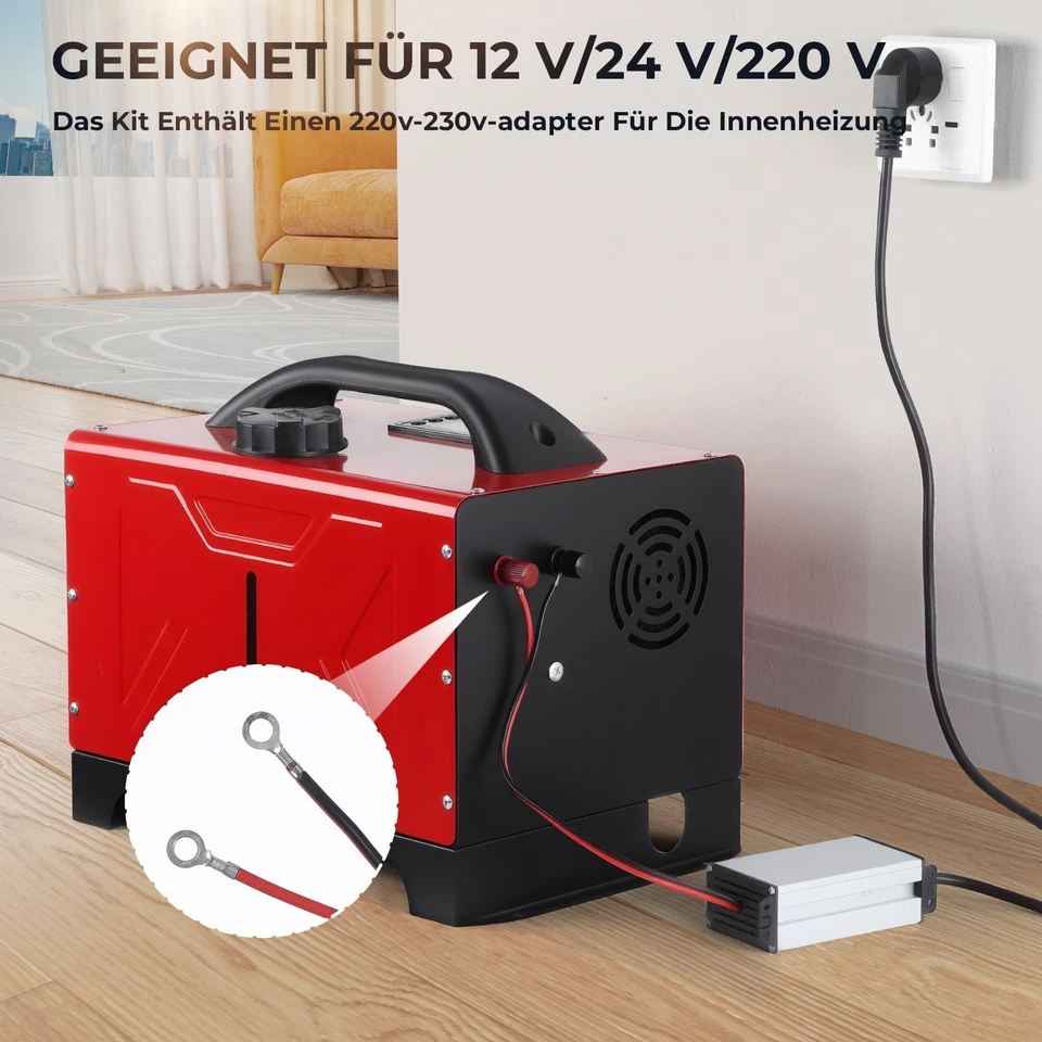 8KW 12V 230V Diesel Auto Heizung Standheizung Luftheizung LCD PKW LKW Air Heater - Bild 3 von 4
