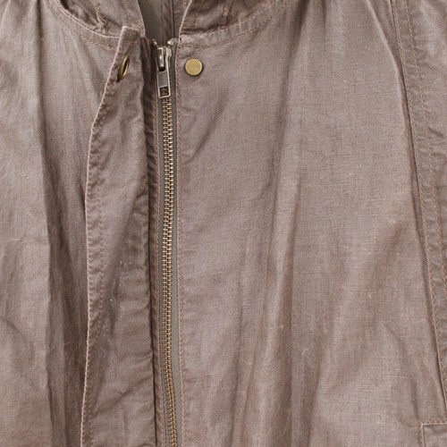 Eileen fisher jacket Women small Utility waxed linen trench coat full zip pocket - Picture 4 of 13