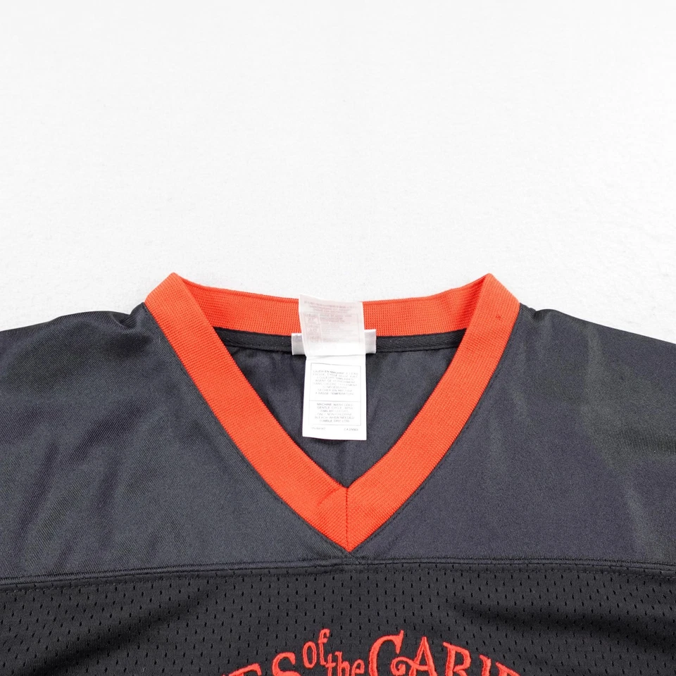 Pirates of the Caribbean Jersey Boys XL Black Disney Shirt Captain Jack Sparrow - Image 2 of 4