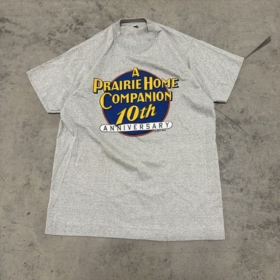 Vintage 1984 Prairie Home Companion Tee Grey 10th Anniversary Single Stitch XL