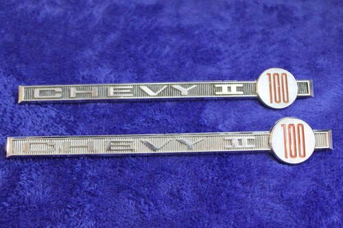 Vintage 1962 1963 Chevy II Quarter Panel Emblems Badges Fenders 100 OEM 4858547 - Picture 6 of 13