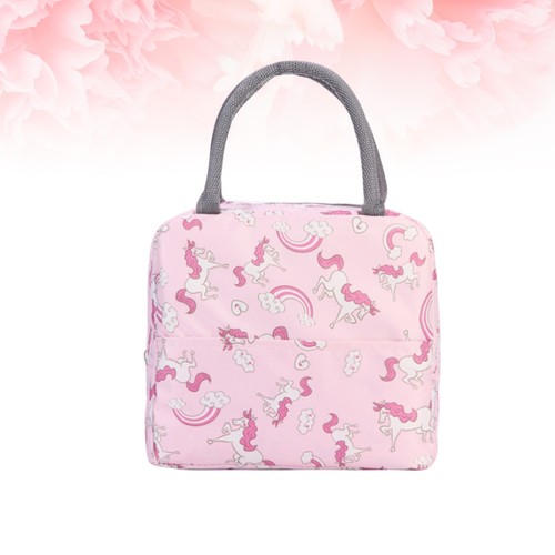 1pc Canvas Lunch Box Bag Lunch Tote Bag Simple Waterproof Portable for Ladies - Picture 9 of 11