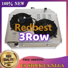 26"W Core 3Row Radiator&Shroud&Fan For 66-79 Ford F-100 150 250 350 Bronco Truck