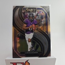 2024 Panini Select Lamar Jackson Premier Level #121 Baltimore Ravens 