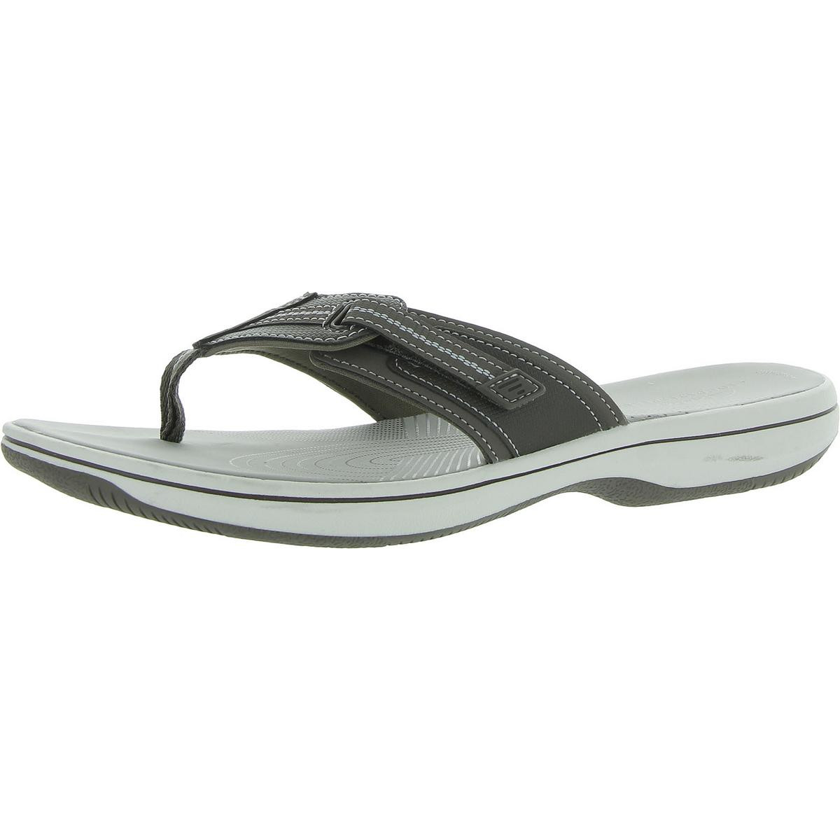 Женские шлепанцы Cloudsteppers by Clarks серого цвета, размер 11, средний (B,M), BHFO 5292