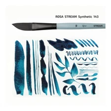 ROSA Gallery synthetic dagger brushes for watercolours, artists brush set Rosa