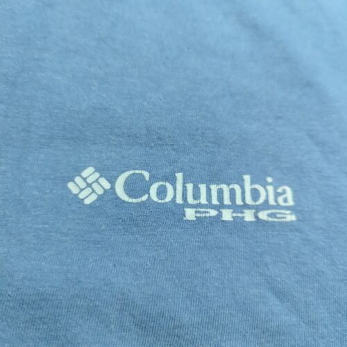 Columbia PHG T Shirt Mens Medium Short Sleeve BlueHunting Dog Birds Graphic - Picture 3 of 8