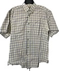 Wrangler Plaid Short Sleeve Button-Down Dress Shirts for Men